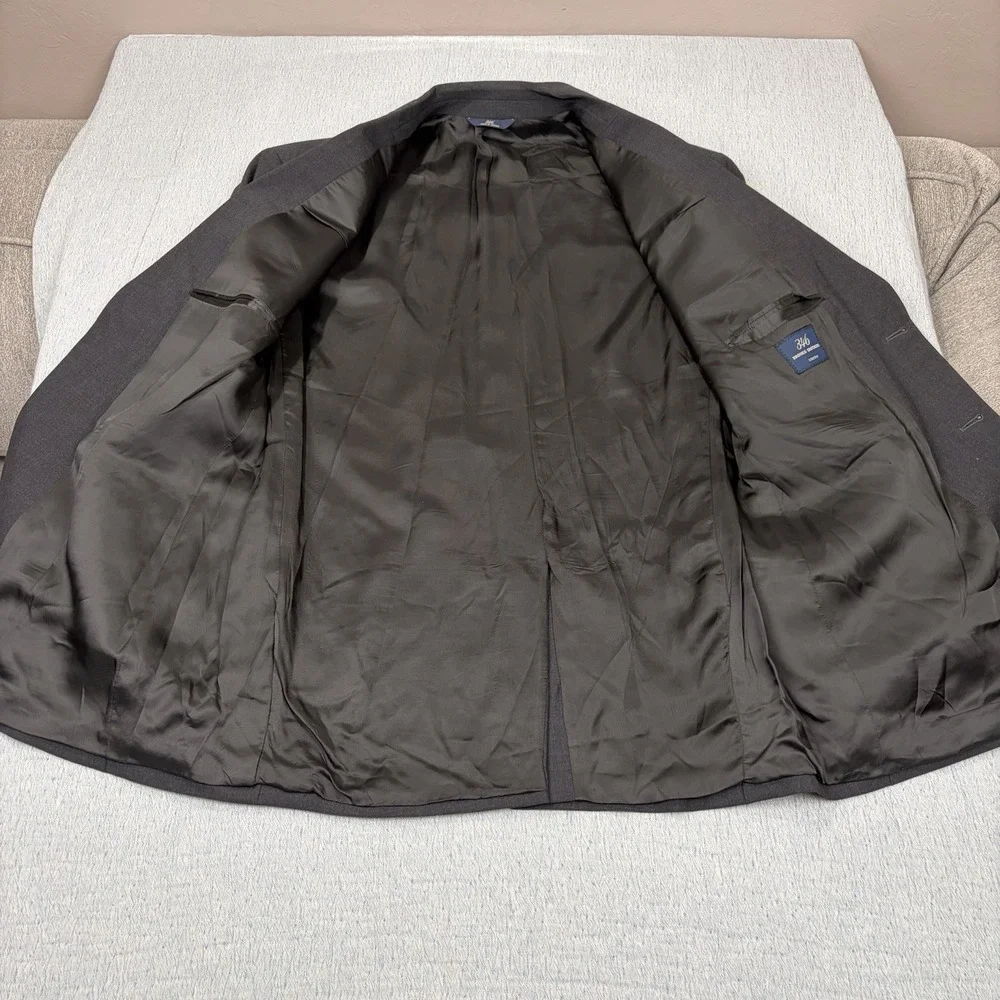 Brooks Brothers 346 Stretch Wool‎ Black Blazer Sport Coat Jacket Size 48R